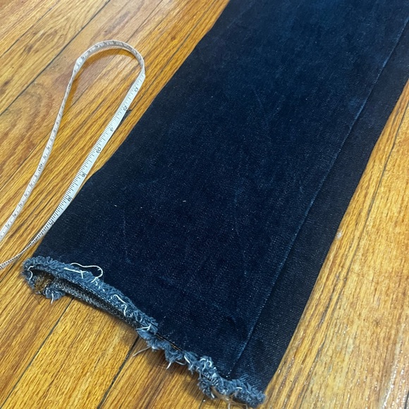 ALEXACHUNG dark wash straight leg jeans, 27 - Picture 5 of 9